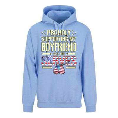 Support My Friend As He Serves Proud Army Friend Gift Cute Gift Unisex Surf Hoodie