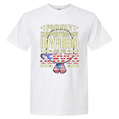 Support My Friend As He Serves Proud Army Friend Gift Cute Gift Garment-Dyed Heavyweight T-Shirt