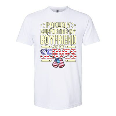 Support My Friend As He Serves Proud Army Friend Gift Cute Gift Softstyle CVC T-Shirt