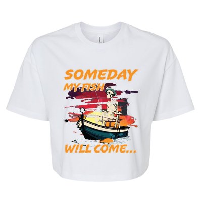 Someday My Fish Will Come Vintage 90s Bella+Canvas Jersey Crop Tee