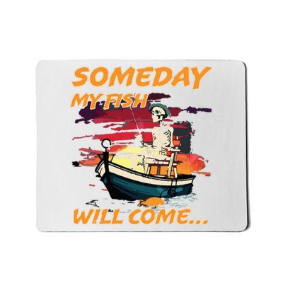 Someday My Fish Will Come Vintage 90s Mousepad