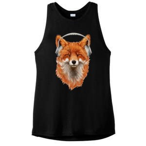 Smiling Musical Fox Ladies PosiCharge Tri-Blend Wicking Tank