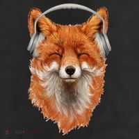 Smiling Musical Fox 11oz C Handle Ceramic Mug