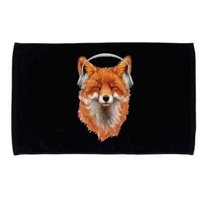 Smiling Musical Fox Microfiber Hand Towel