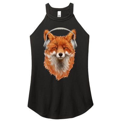 Smiling Musical Fox Women's Perfect Tri Rocker Tank