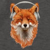 Smiling Musical Fox Vector Backpack