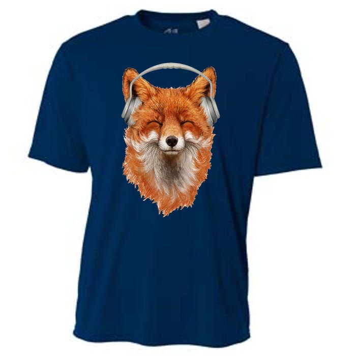 Smiling Musical Fox Cooling Performance Crew T-Shirt