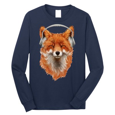 Smiling Musical Fox Long Sleeve Shirt