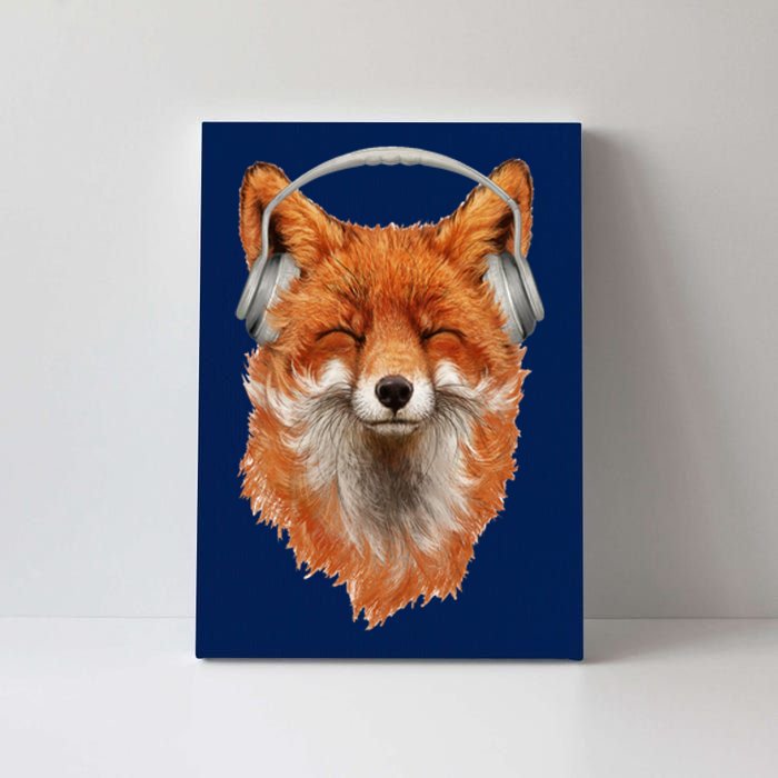 Smiling Musical Fox Canvas