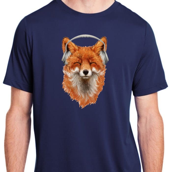 Smiling Musical Fox Adult ChromaSoft Performance T-Shirt