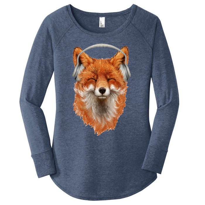 Smiling Musical Fox Women's Perfect Tri Tunic Long Sleeve Shirt