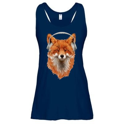 Smiling Musical Fox Ladies Essential Flowy Tank