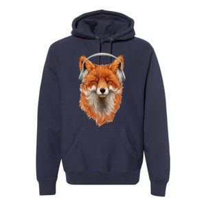 Smiling Musical Fox Premium Hoodie