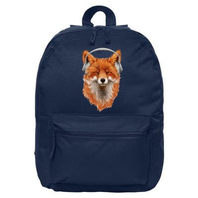 Smiling Musical Fox 16 in Basic Backpack