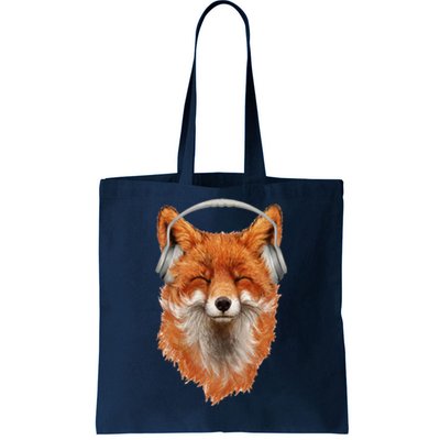 Smiling Musical Fox Tote Bag