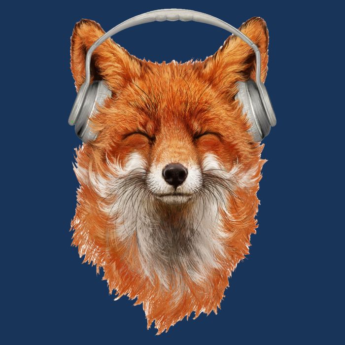 Smiling Musical Fox Cooling Performance Long Sleeve Crew