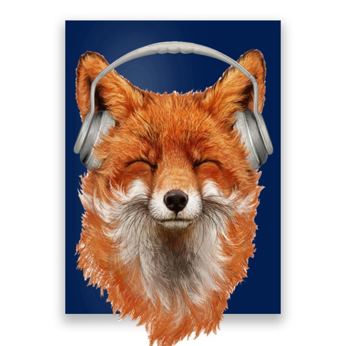 Smiling Musical Fox Poster