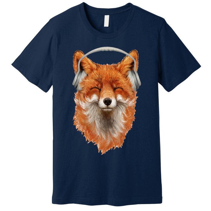 Smiling Musical Fox Premium T-Shirt