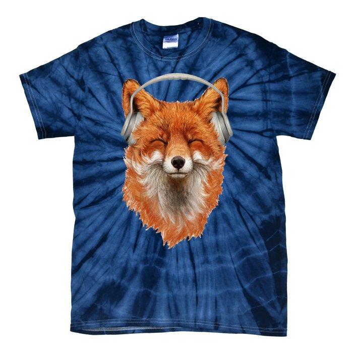 Smiling Musical Fox Tie-Dye T-Shirt