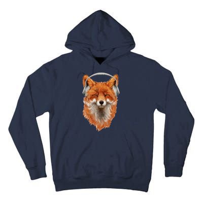 Smiling Musical Fox Tall Hoodie