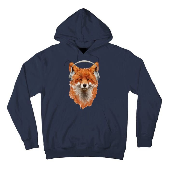 Smiling Musical Fox Tall Hoodie