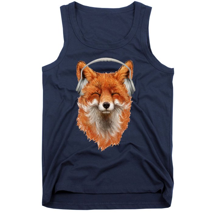 Smiling Musical Fox Tank Top