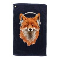 Smiling Musical Fox Golf Towel