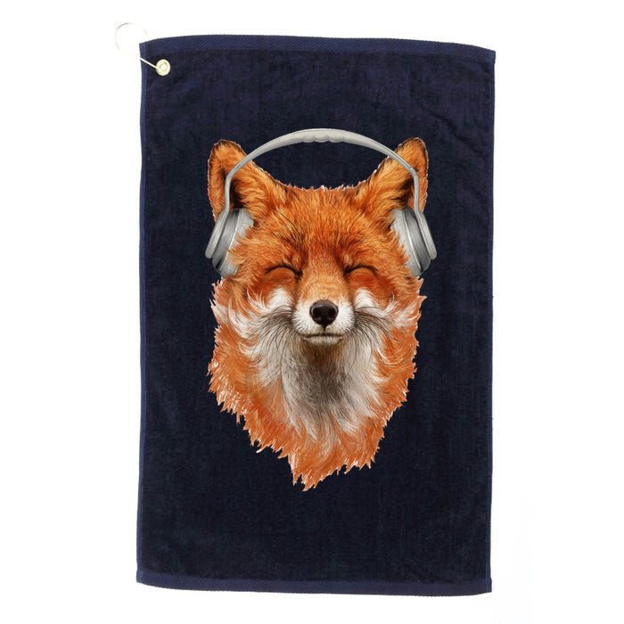 Smiling Musical Fox Golf Towel