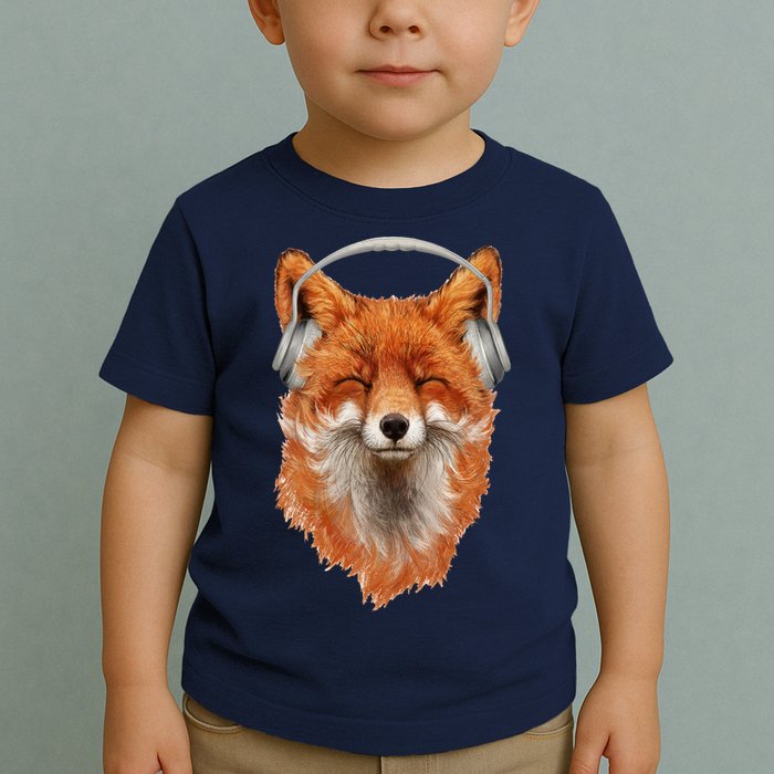 Smiling Musical Fox Toddler T-Shirt