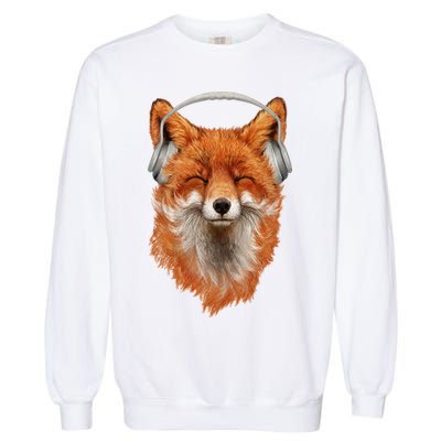 Smiling Musical Fox Garment-Dyed Sweatshirt