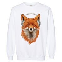Smiling Musical Fox Garment-Dyed Sweatshirt