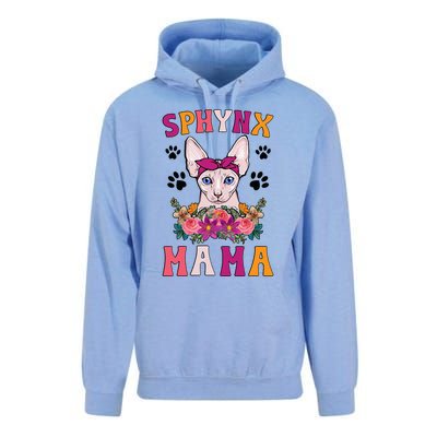 Sphynx Mama Flowers Sphynx Owner Sphynx Cat Mom Sphynx Girl Unisex Surf Hoodie