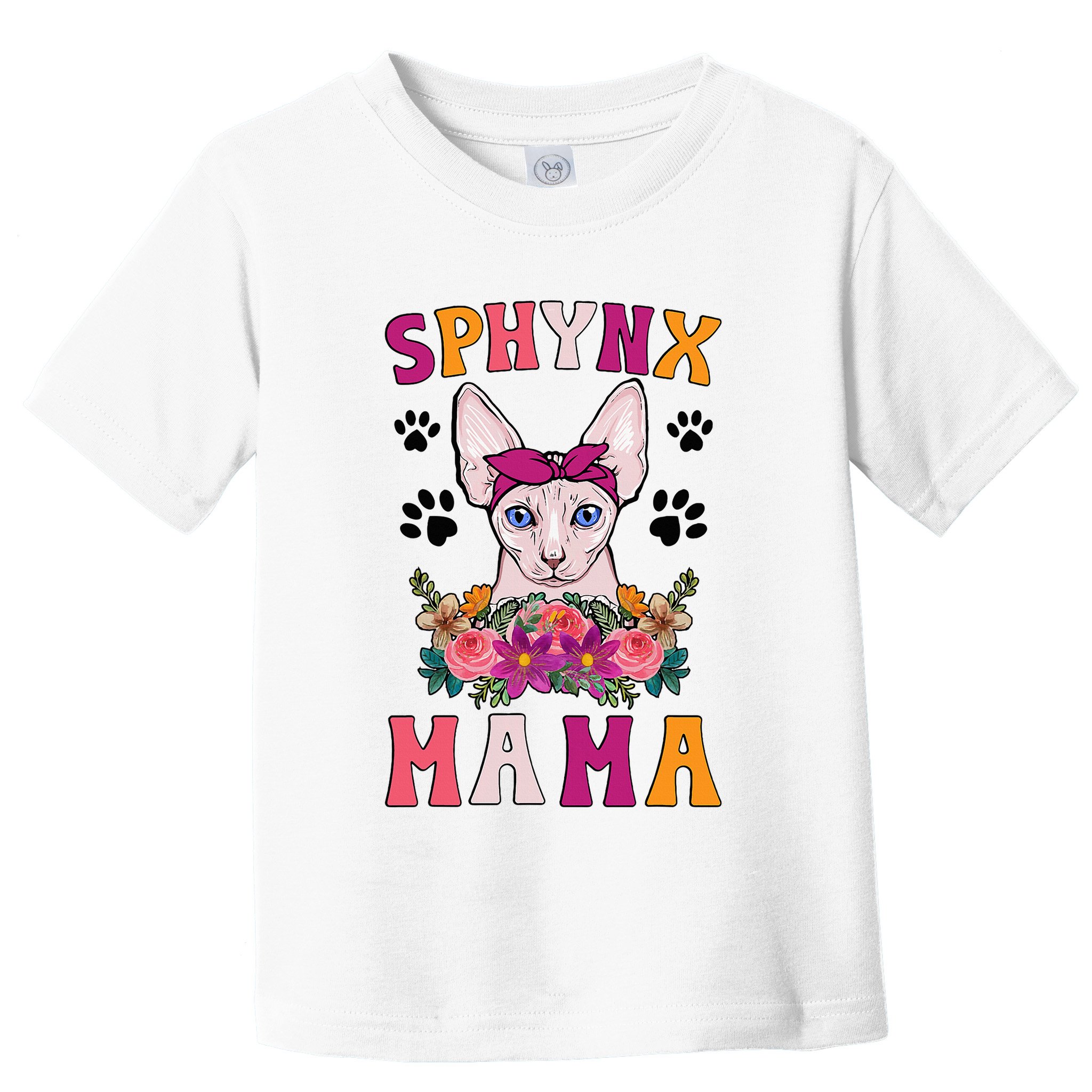 Sphynx Mama Flowers Sphynx Owner Sphynx Cat Mom Sphynx Girl Toddler T-Shirt