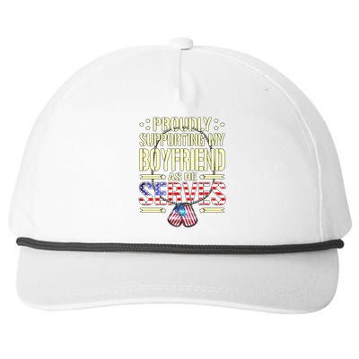 Support My Friend As He Serves Proud Army Friend Gift Cool Gift Snapback Five-Panel Rope Hat