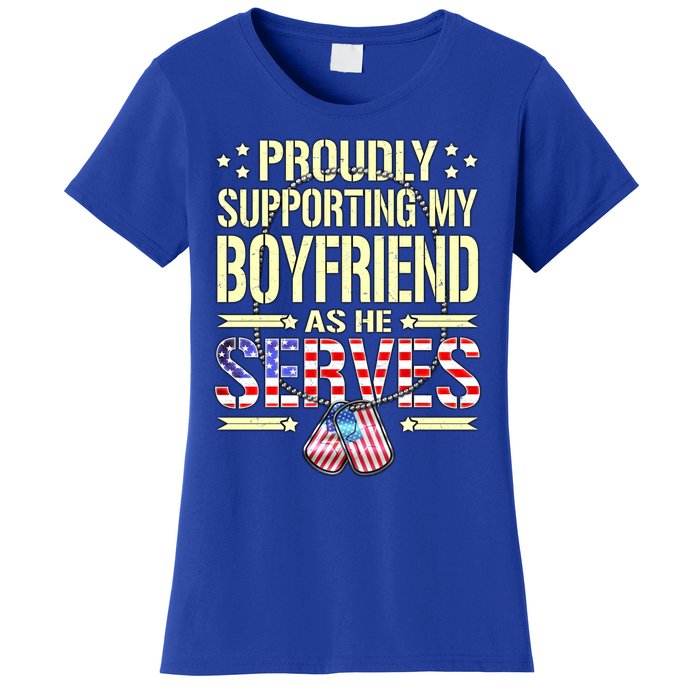 Support My Friend As He Serves Proud Army Friend Gift Cool Gift Women's T-Shirt