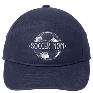 Soccer Mom Family Matching Team Player Gifts Soccer Mama 7-Panel Snapback Hat