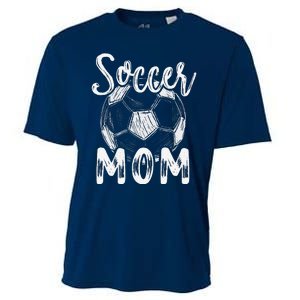 Soccer Mom For Women Family Matching Team Player Soccer Ball Cooling Performance Crew T-Shirt