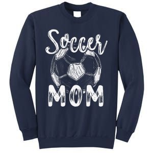 Soccer Mom For Women Family Matching Team Player Soccer Ball Sweatshirt