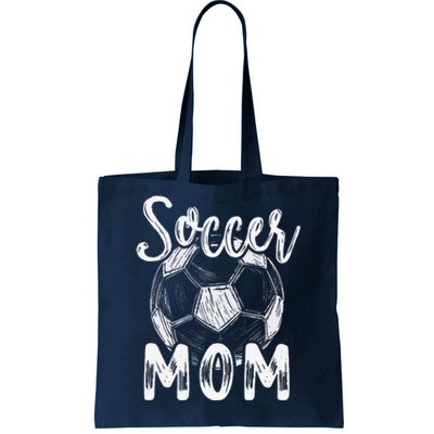 Soccer Mom For Women Family Matching Team Player Soccer Ball Tote Bag