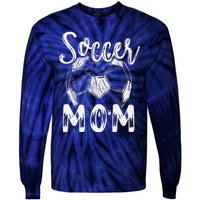 Soccer Mom For Women Family Matching Team Player Soccer Ball Tie-Dye Long Sleeve Shirt