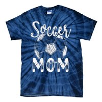 Soccer Mom For Women Family Matching Team Player Soccer Ball Tie-Dye T-Shirt