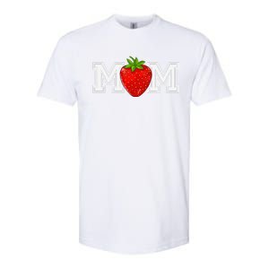 Strawberry Mom Fruit Lover Fruitarian MotherS Day Berry Softstyle CVC T-Shirt