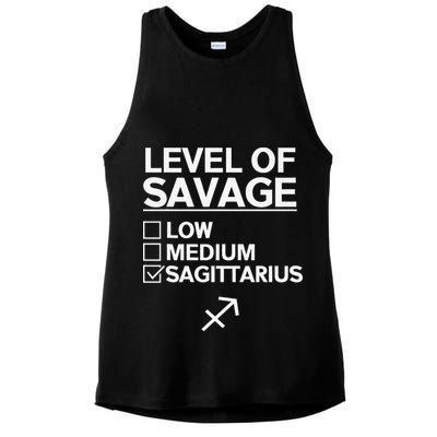 Sagittarius Merch Funny Cute Sagittarius Zodiac Design Ladies PosiCharge Tri-Blend Wicking Tank