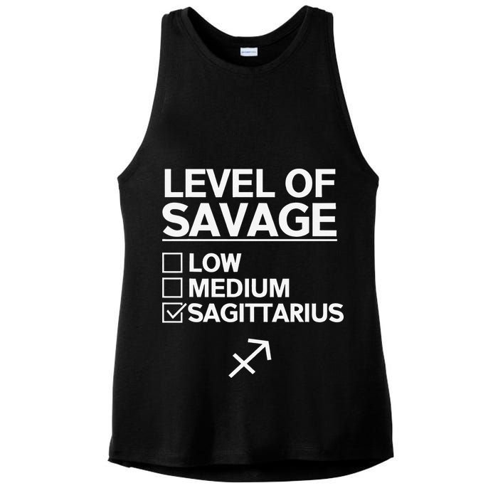 Sagittarius Merch Funny Cute Sagittarius Zodiac Design Ladies PosiCharge Tri-Blend Wicking Tank