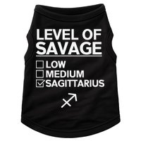 Sagittarius Merch Funny Cute Sagittarius Zodiac Design Doggie Tank