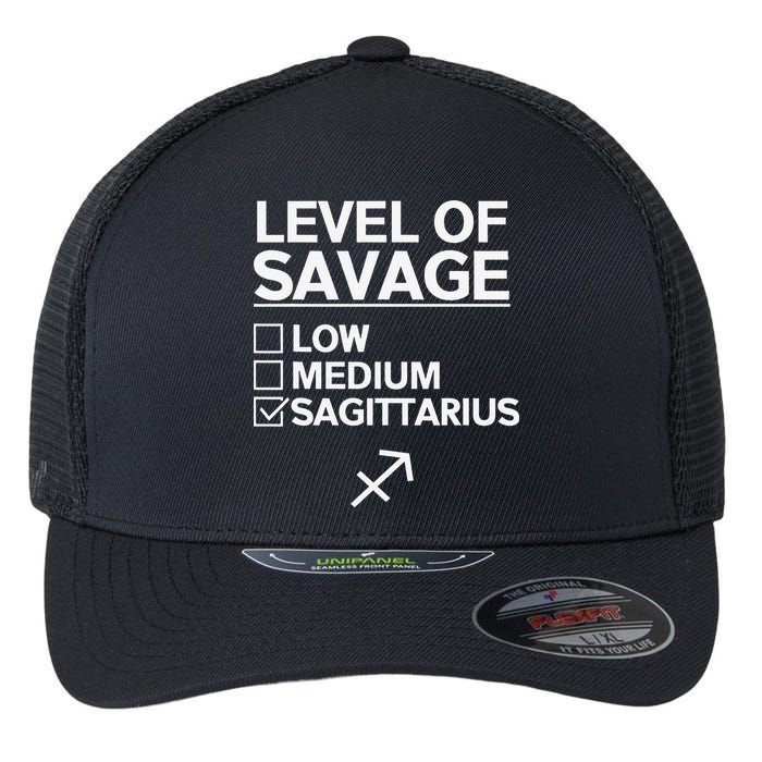 Sagittarius Merch Funny Cute Sagittarius Zodiac Design Flexfit Unipanel Trucker Cap