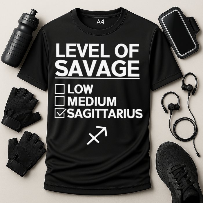 Sagittarius Merch Funny Cute Sagittarius Zodiac Design Performance Shirt