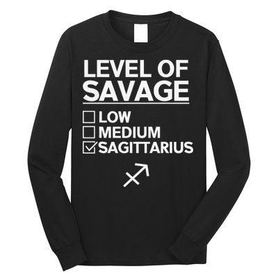 Sagittarius Merch Funny Cute Sagittarius Zodiac Design Long Sleeve Shirt