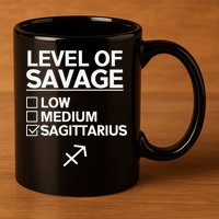 Sagittarius Merch Funny Cute Sagittarius Zodiac Design 11oz C Handle Ceramic Mug