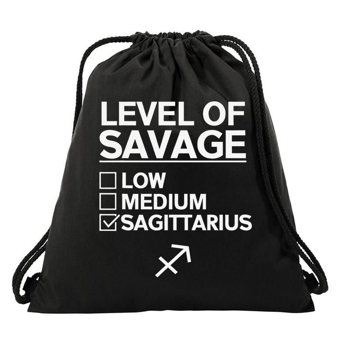 Sagittarius Merch Funny Cute Sagittarius Zodiac Design Drawstring Bag
